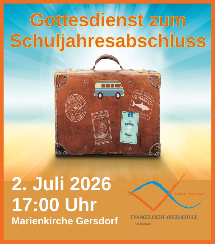 Gottesdienst zum Schuljahresende Koffer